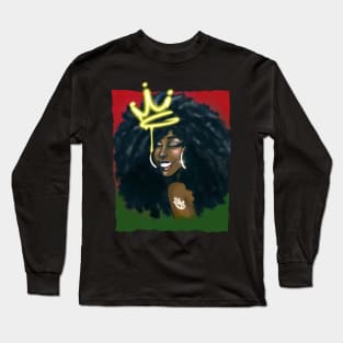 Natural Queen Long Sleeve T-Shirt